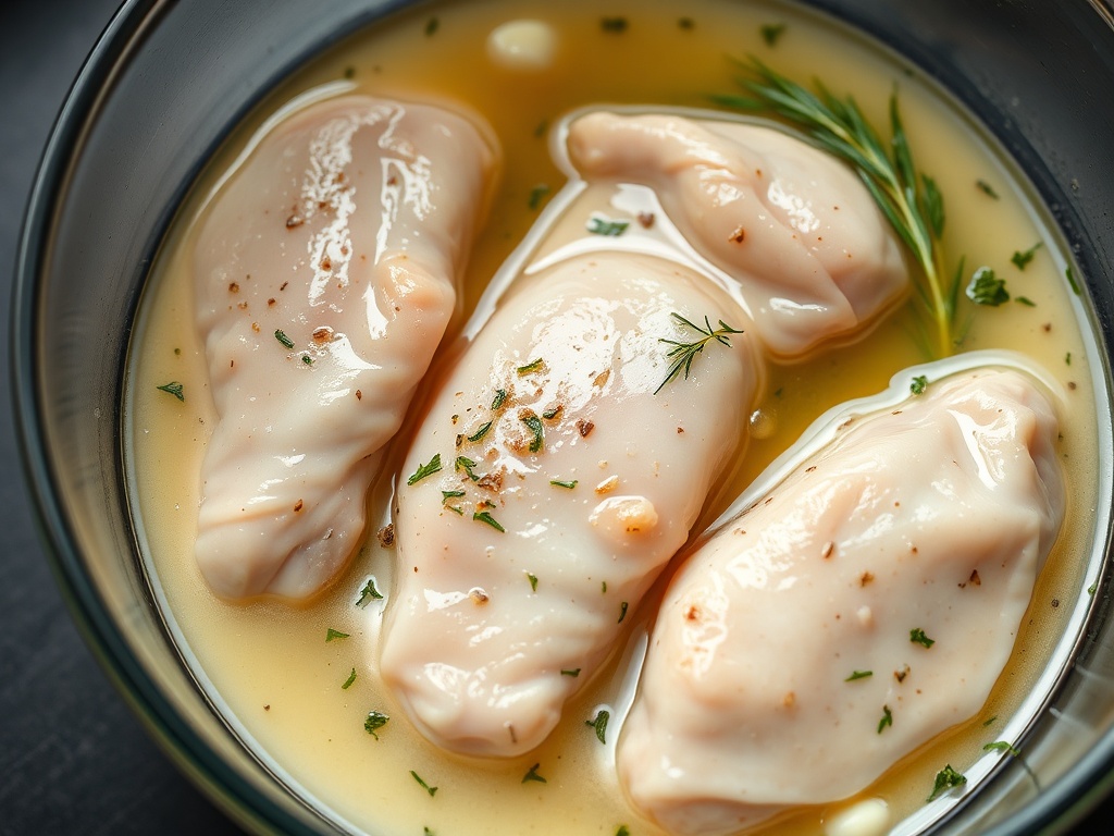 Маринад для куриных бёдер с кефиром: время и пропорции