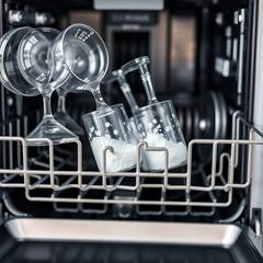 Посудомойка оставляет белый налёт: накипь, соль или травление стекла