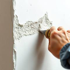 Ремонт трещин в углах комнаты: распирающий профиль и шпаклёвка
