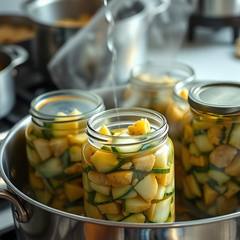Стерилизация кабачковой икры в банках на зиму