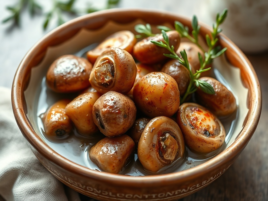 Шампиньоны маринованные с паприкой и маслом: итальянский стиль